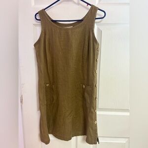 Vintage 90s David Dart Linen Button Jumper Size M